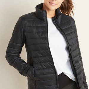 Black Packable Puffer Jacket